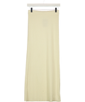 PRETTY LAVISH Cream Reese Midaxi Knit Skirt, size UK XS — front