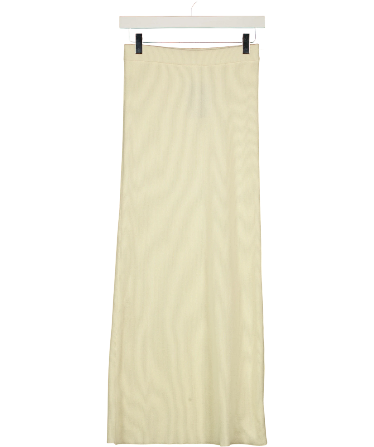 PRETTY LAVISH Cream Reese Midaxi Knit Skirt, size UK XS — front
