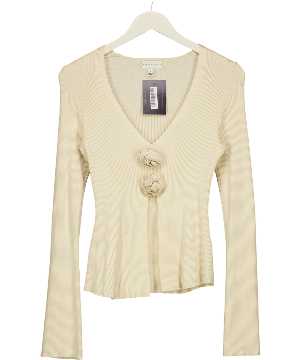 PRETTY LAVISH Cream Colour, size UK S — front