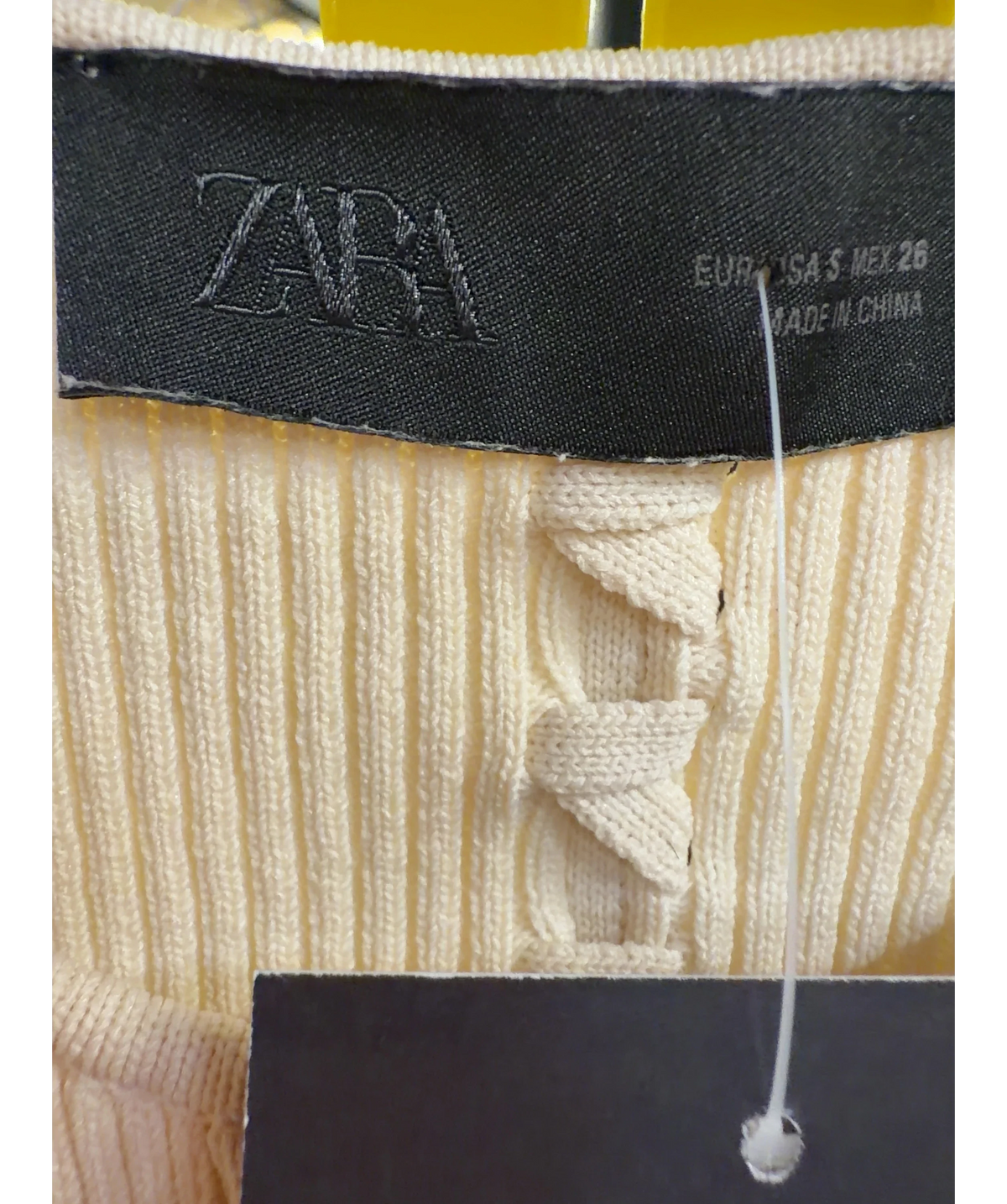 ZARA Cream Colour, size UK S — detail