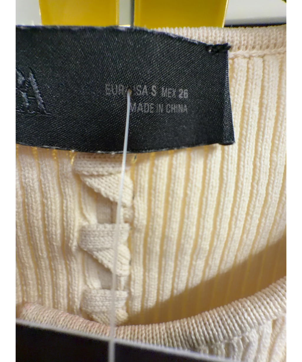ZARA Cream Colour, size UK S — care label