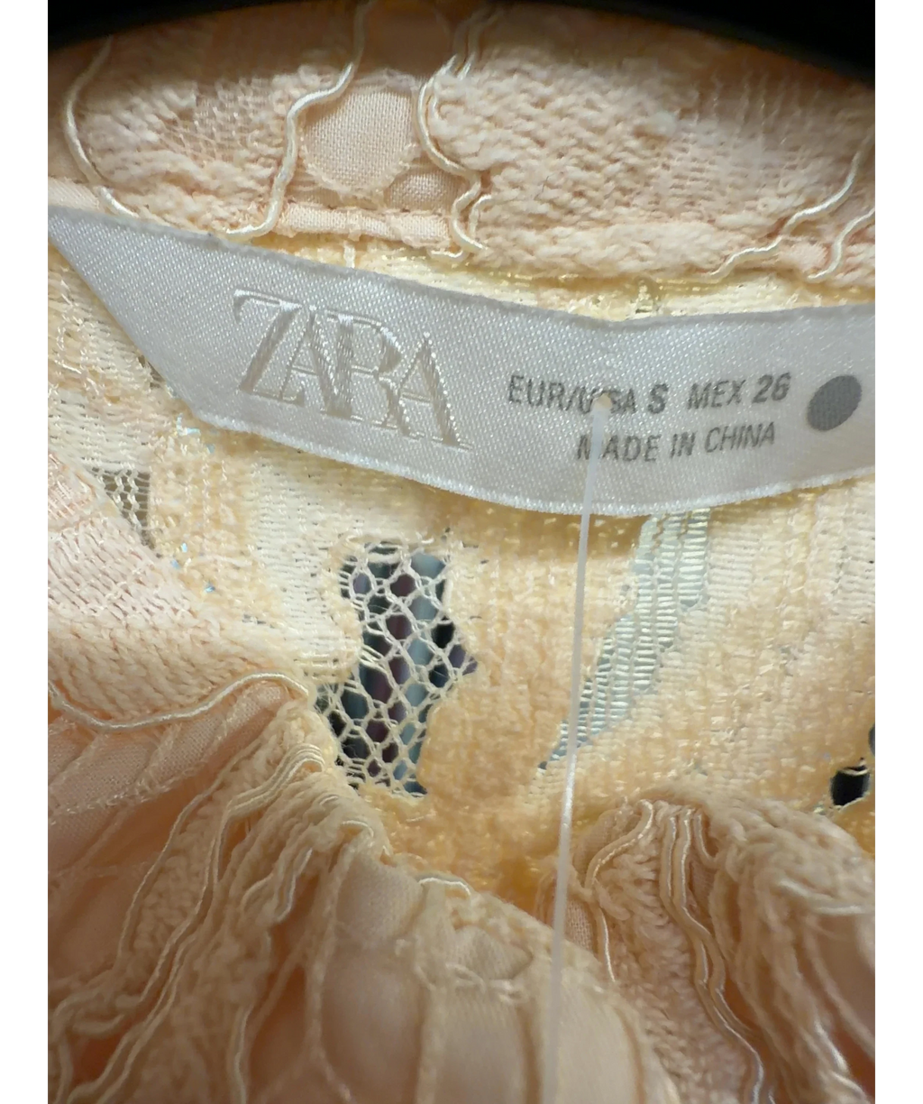 ZARA Cream Colour, size UK S — care label