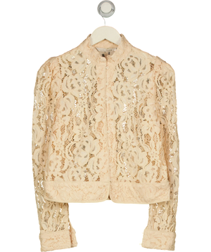 Zara  Collection Cream Lace Blouse blazer UK S