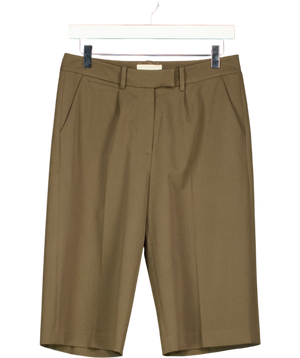 ALL MY LOVE Brown Pleated Tailored Bermuda Shorts UK S