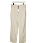 Onia Cream Linen Mid-Rise Pant Natural Size 4, size UK 8 — front