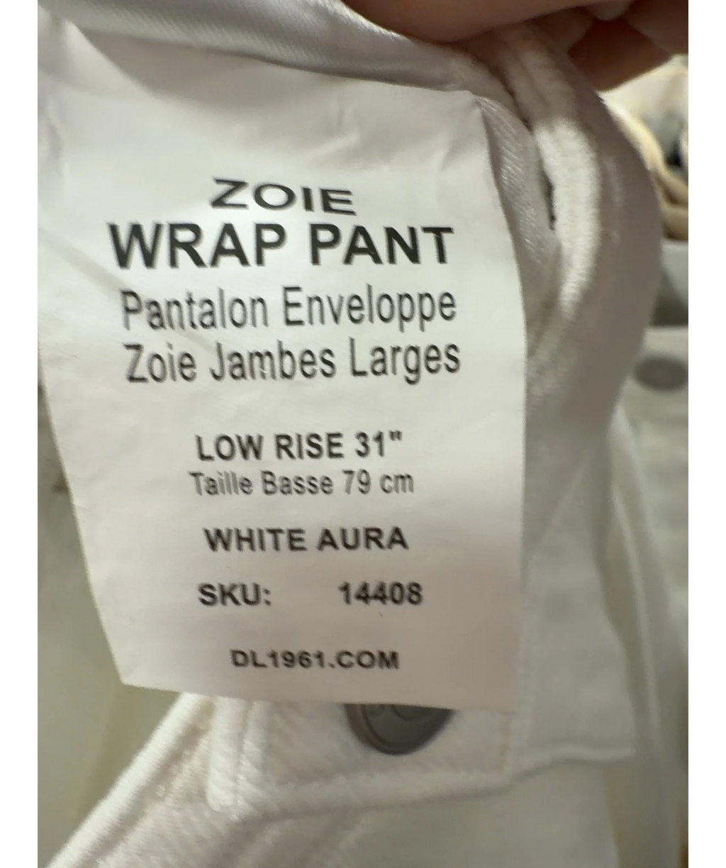 DL1961 Zoie Wrap Pant White Aura Jeans W27 — Materials