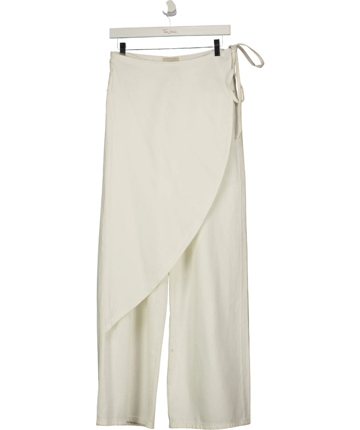 DL1961 White Zoie Wrap Pant White Aura Jeans, size W27 — front