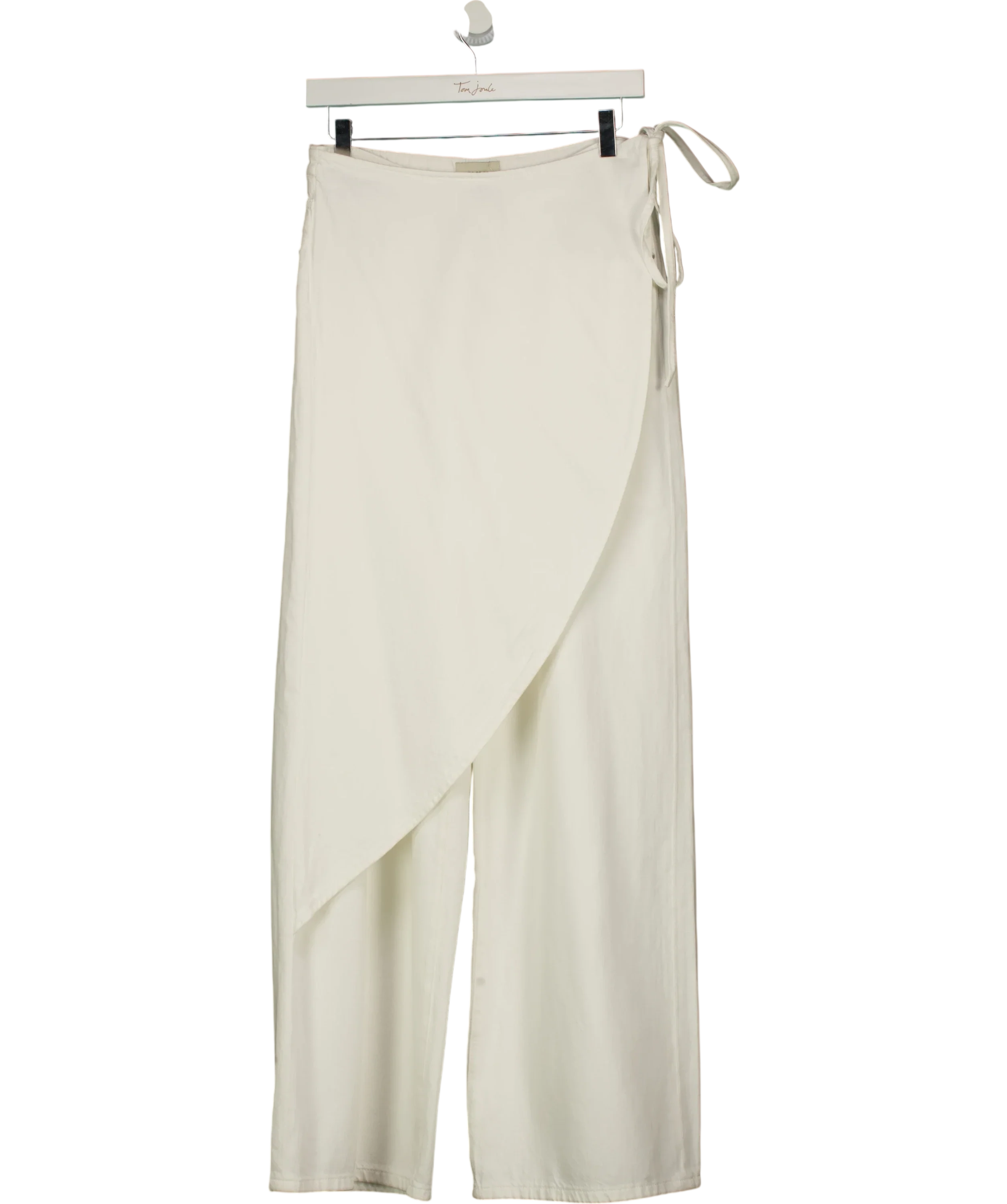 DL1961 White Zoie Wrap Pant White Aura Jeans, size W27 — front