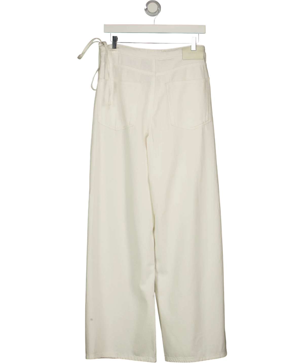 DL1961 White Zoie Wrap Pant White Aura Jeans, size W27 — back