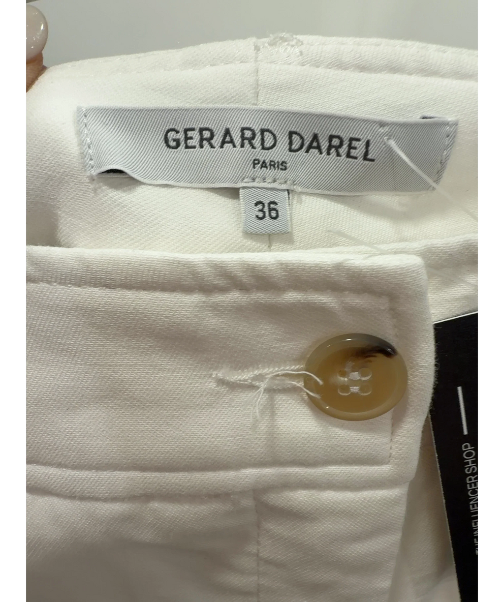 Gerard Darel Audea Cotton Flare Trousers White Size 36 UK 8 — Brand