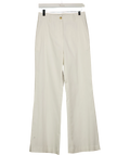 Gerard Darel White Audea Cotton Flare Trousers White Size 36, size UK 8 — front