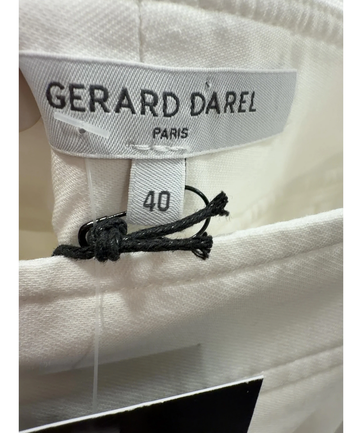 Gerard Darel White Audea Cotton Flare Trousers Ecru Size 40 UK 12 — Size