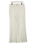 Gerard Darel White Audea Cotton Flare Trousers Ecru Size 40, size UK 12 — front