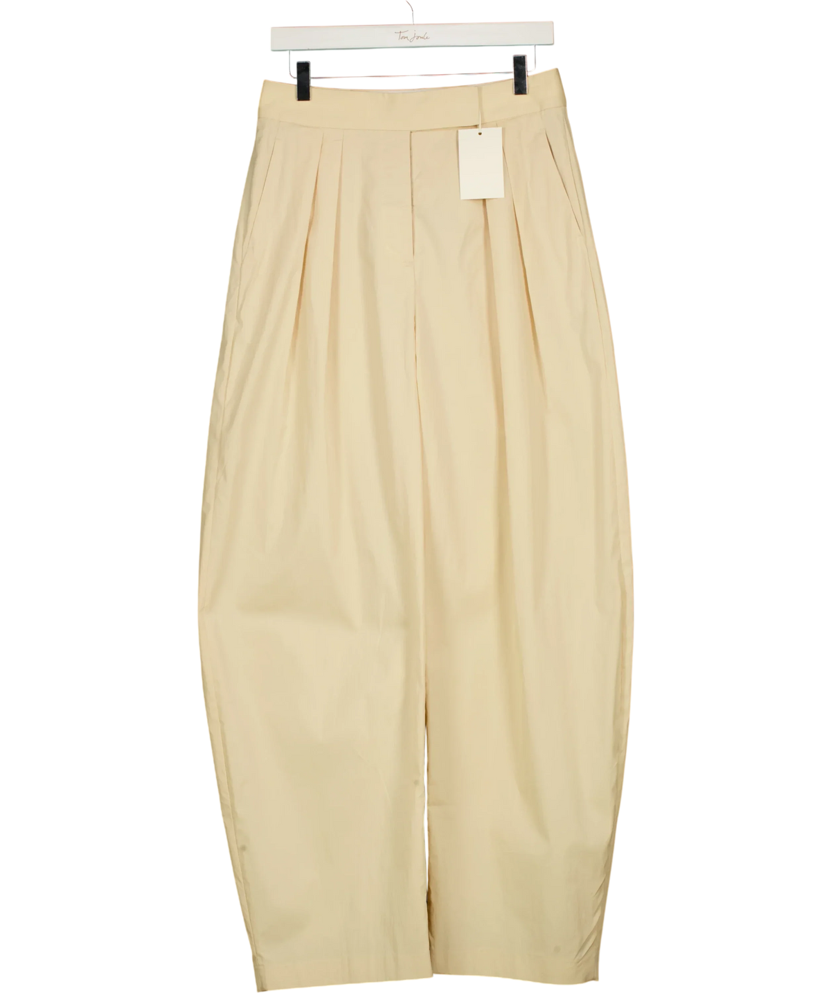 HENNE Beige Tailored Pants Buttermilk, size UK 10 — front