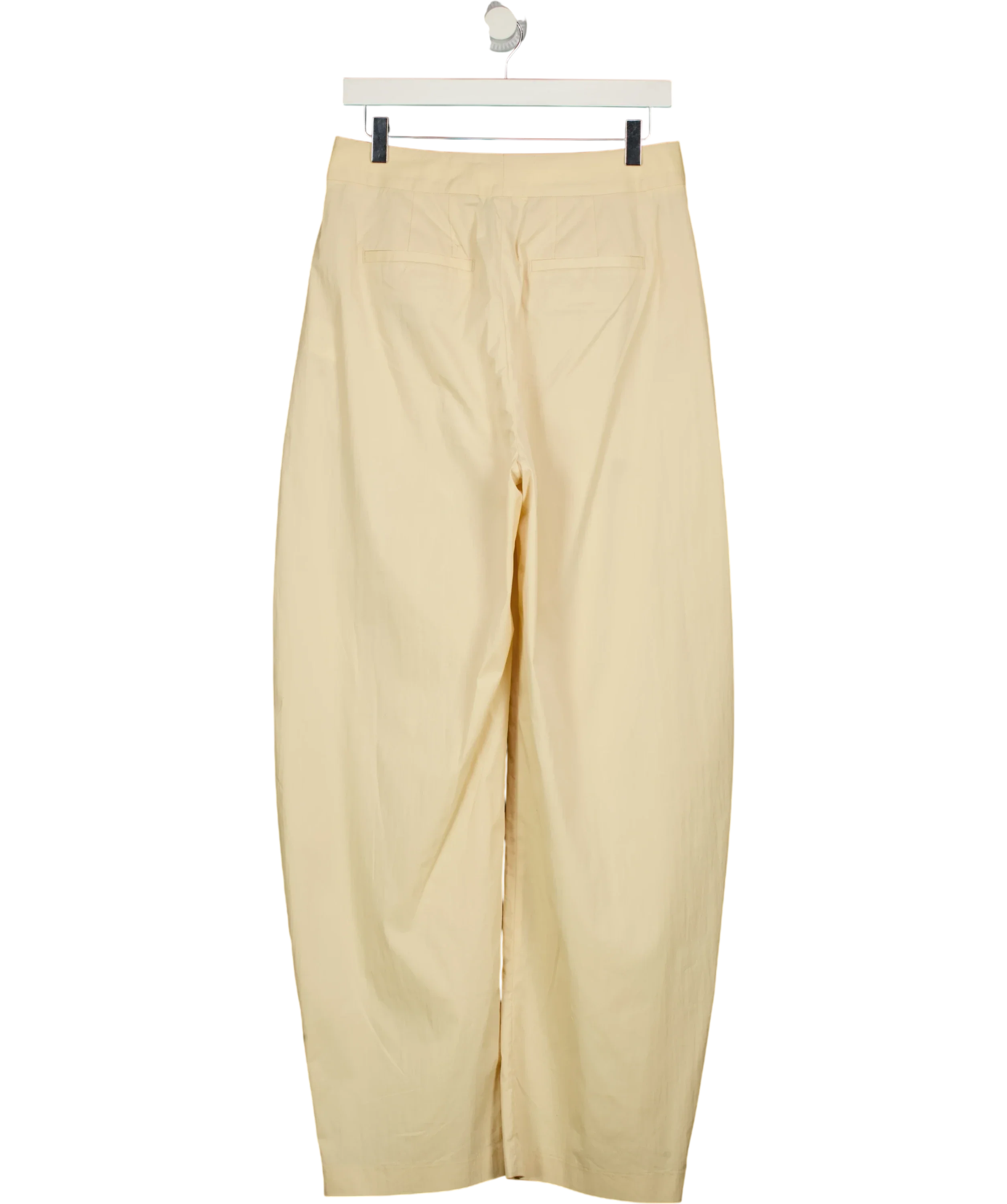 HENNE Beige Tailored Pants Buttermilk, size UK 10 — back