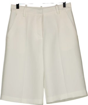BOA Effortless Pleated Longline Shorts White UK S