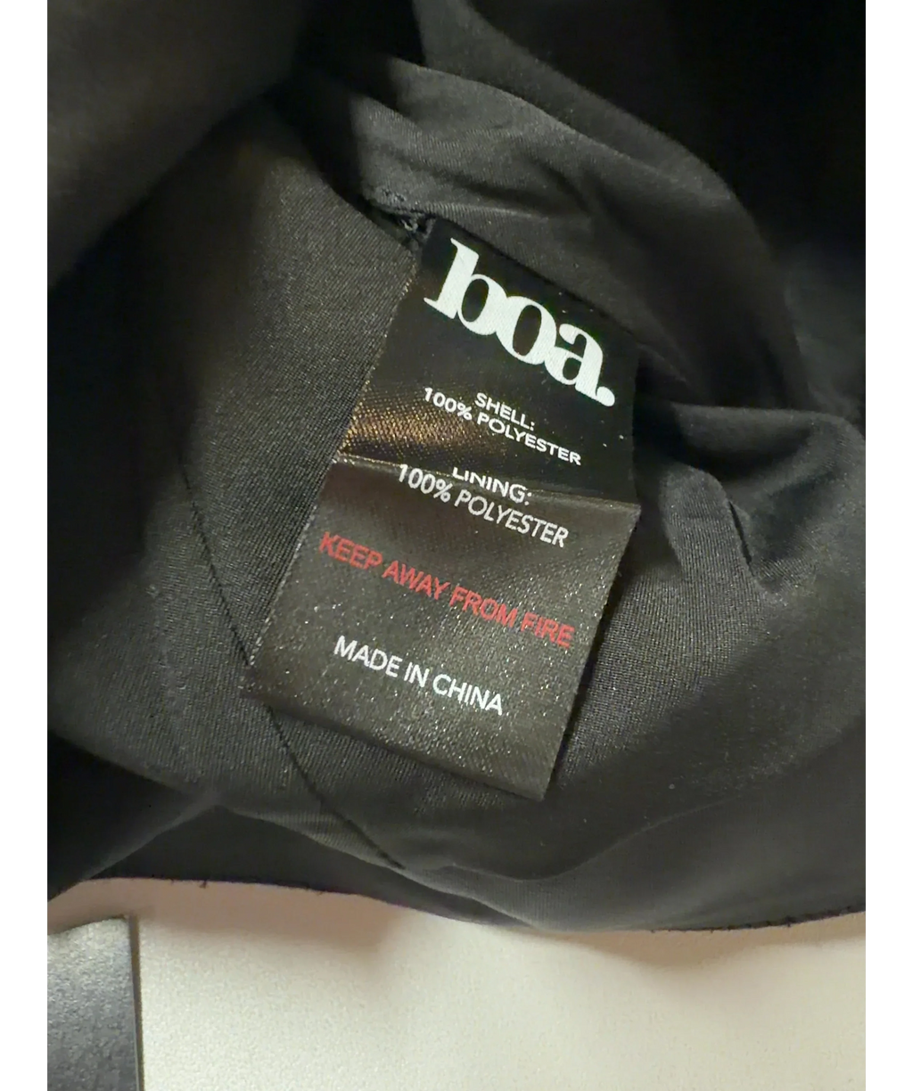 BOA Black Tailored Mini Shorts UK S — Materials
