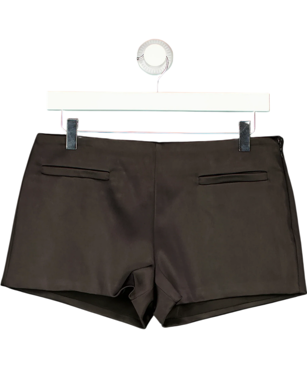 BOA Black Black Tailored Mini Shorts, size UK S — front