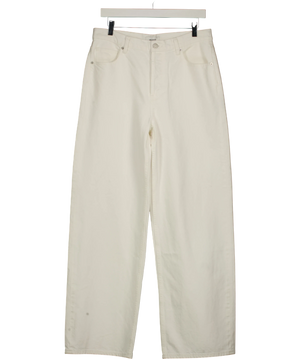 HENNE Gisella Low Rise Wide Leg Jeans White S W27