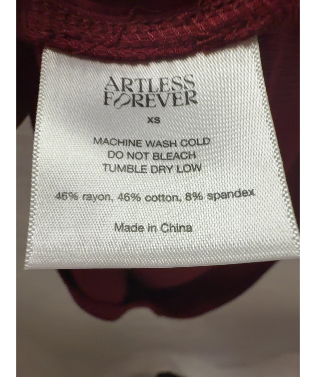 ARTLESS FOREVER Haze Racerback Tank Top Cherry Red UK XS — Materials