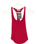 ARTLESS FOREVER Red Haze Racerback Tank Top Cherry Red, size UK XS — front