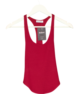 ARTLESS FOREVER Haze Racerback Tank Top Cherry Red UK XS