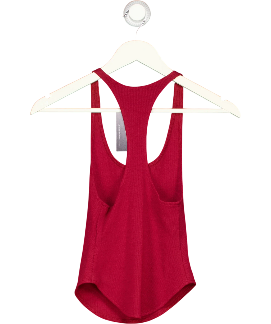 ARTLESS FOREVER Red Haze Racerback Tank Top Cherry Red, size UK XS — back
