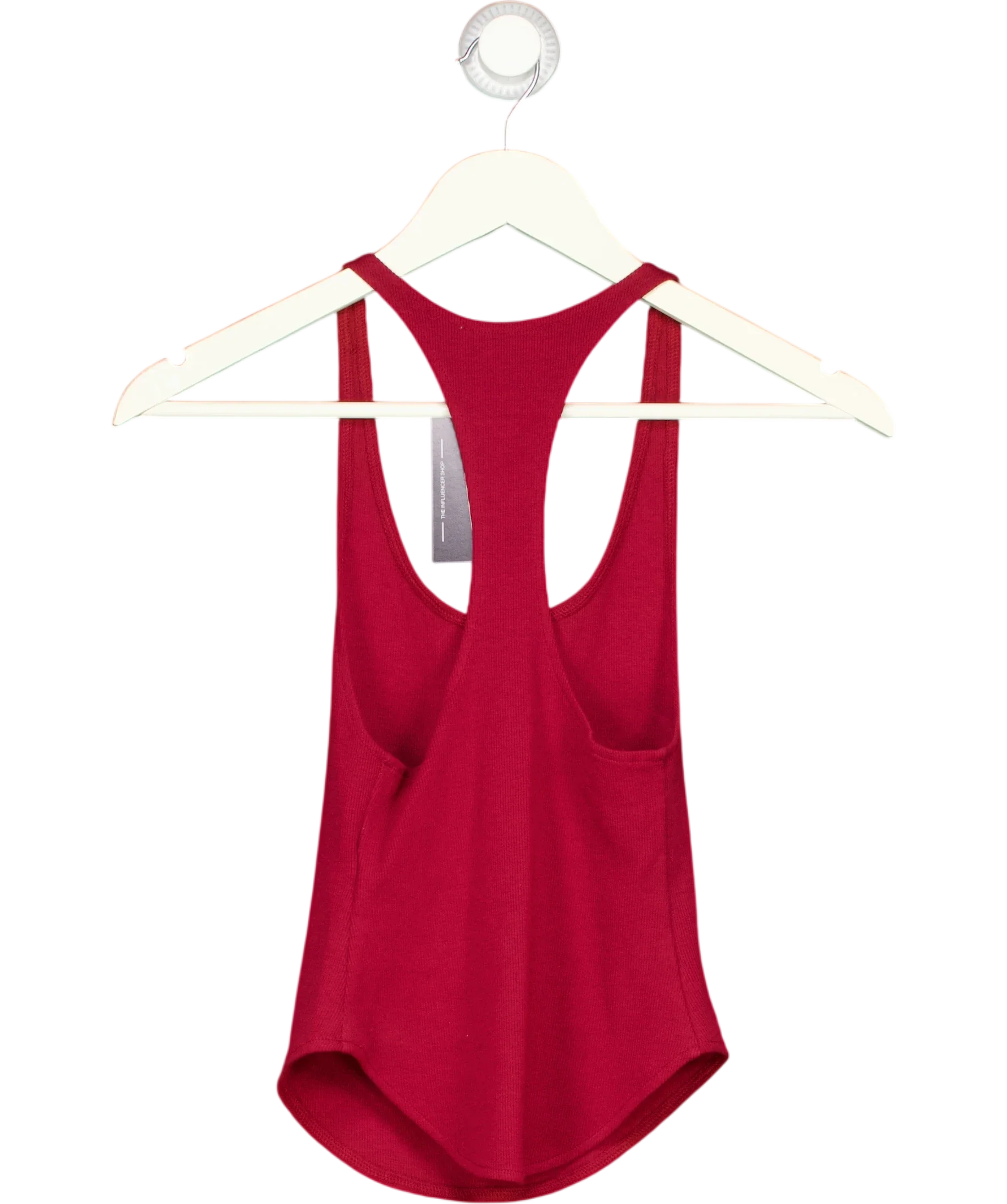 ARTLESS FOREVER Red Haze Racerback Tank Top Cherry Red, size UK XS — back