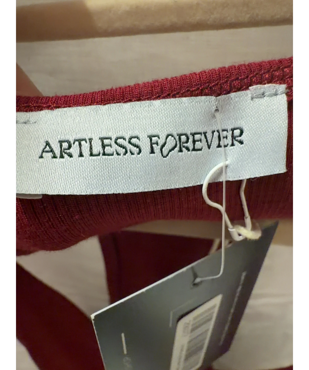 ARTLESS FOREVER Red Haze Racerback Tank Top Cherry Red, size UK M — detail