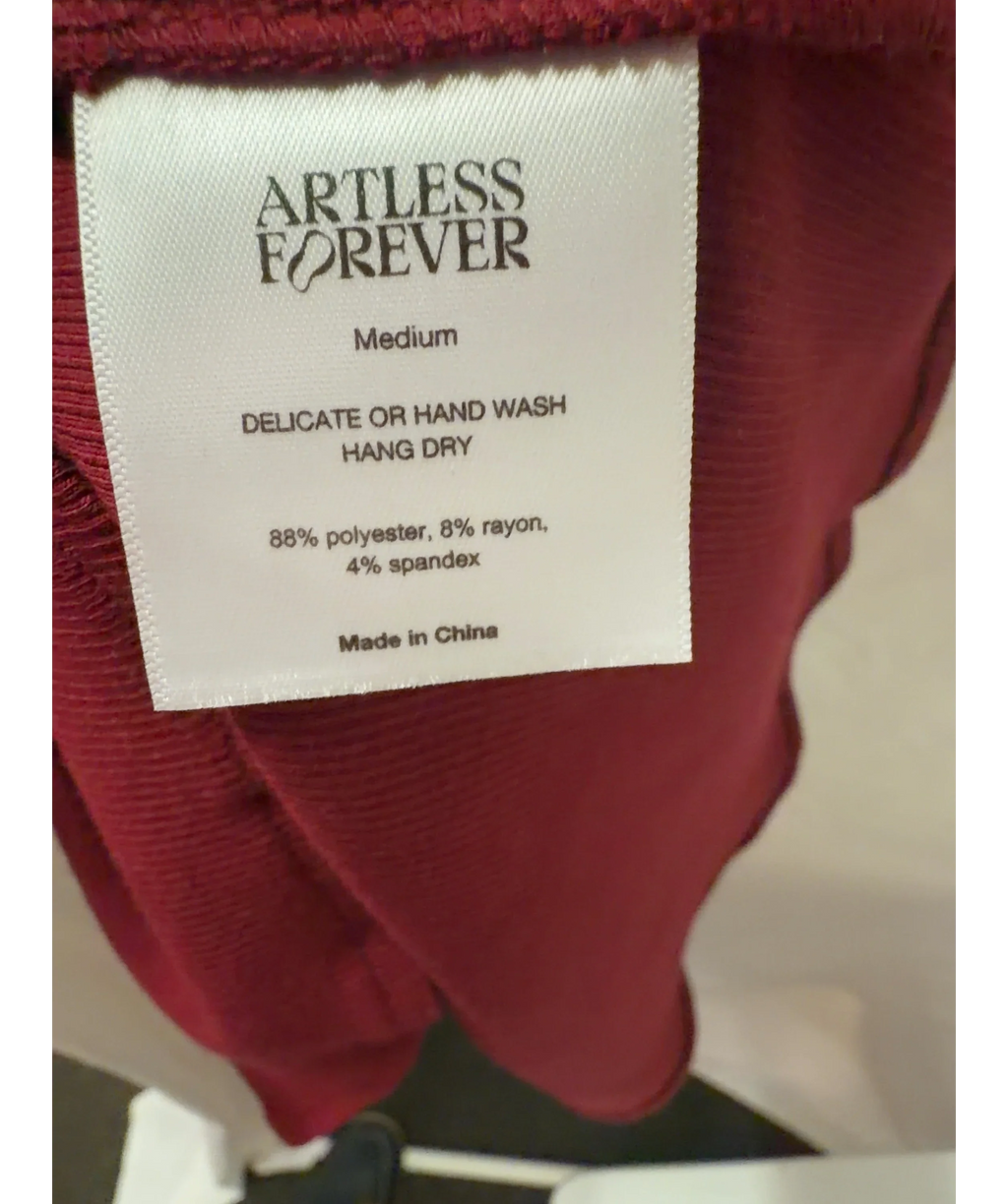 ARTLESS FOREVER Haze Racerback Tank Top Cherry Red UK M — Materials