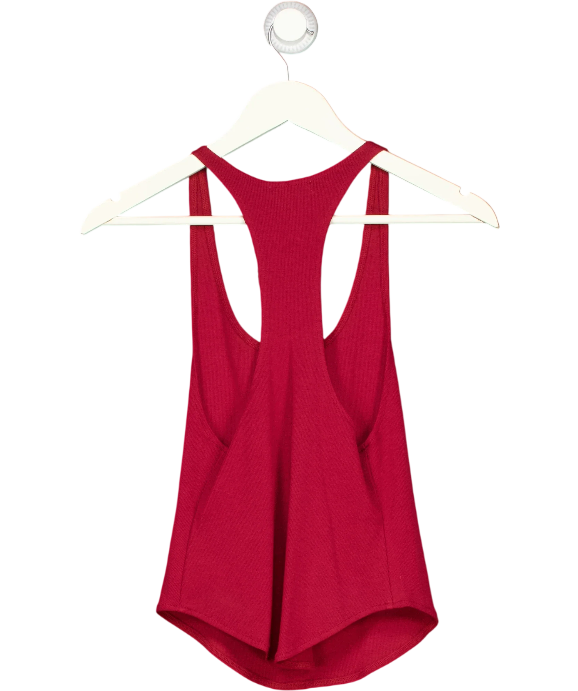 ARTLESS FOREVER Red Haze Racerback Tank Top Cherry Red, size UK M — back