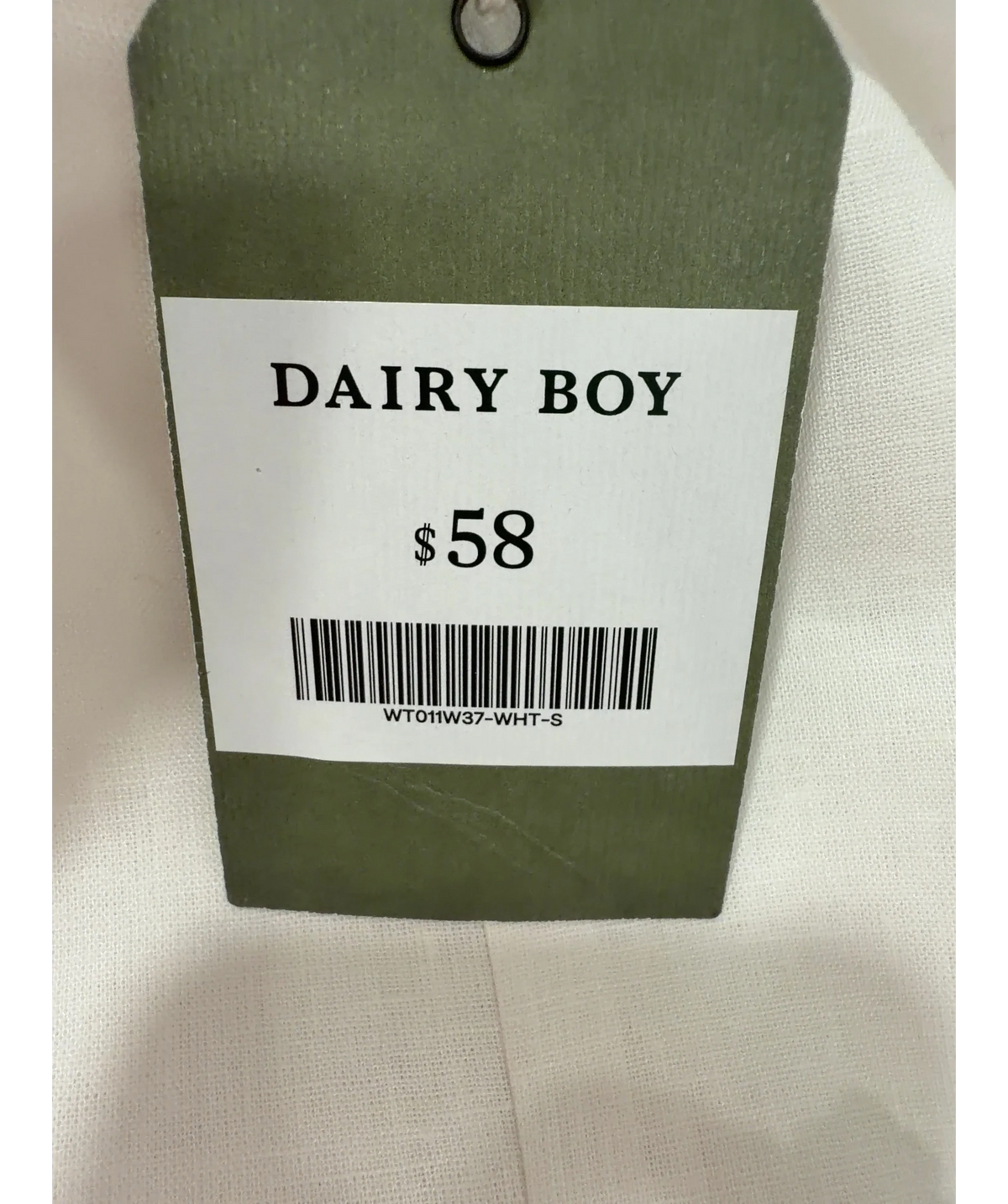 DAIRY BOY Boat Day Top White UK S — Size