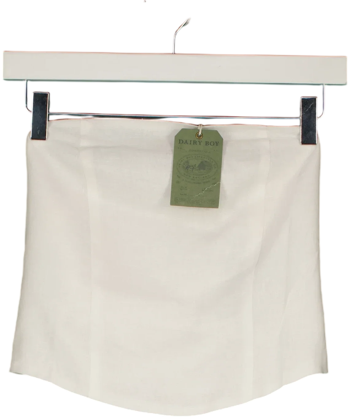 DAIRY BOY White Boat Day Top White, size UK S — front