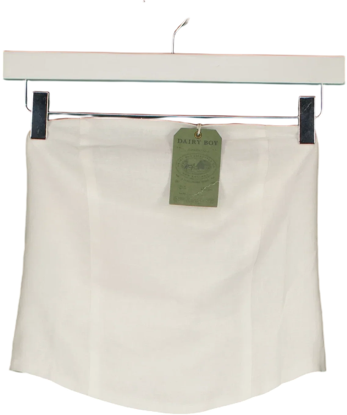 DAIRY BOY White Boat Day Top White, size UK S — front