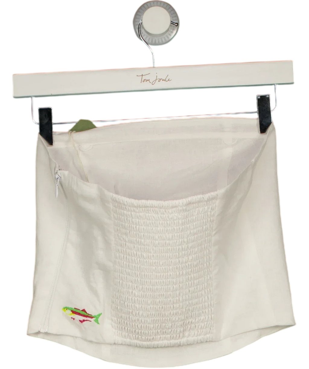 DAIRY BOY White Boat Day Top White, size UK S — back