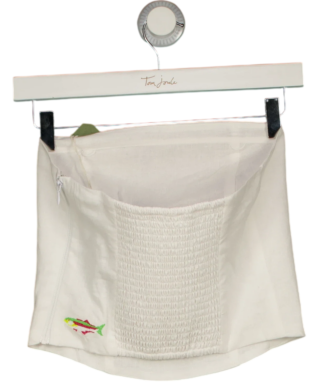 DAIRY BOY White Boat Day Top White, size UK S — back