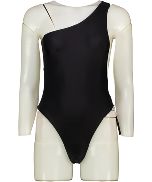 SWIM BY DI Black Pegeia Asymmetrical One-piece Swimsuit UK S