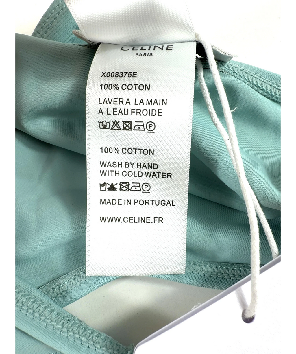CELINE PARIS light blue X008375E, size UK M — care label