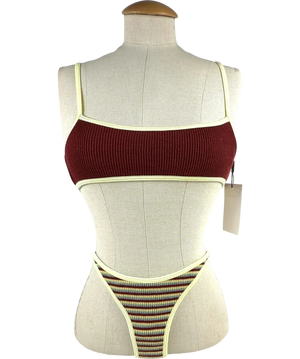Triangl Mima Red Bikini UK S