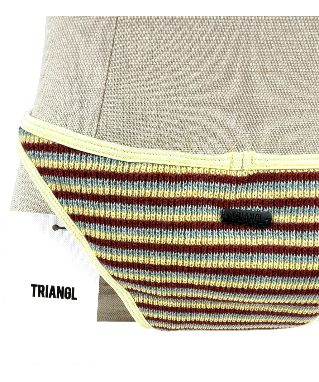 TRIANGL Red MIMA - BUTTER CROCHET STRIPE Crop Bikini Set, size UK S — detail