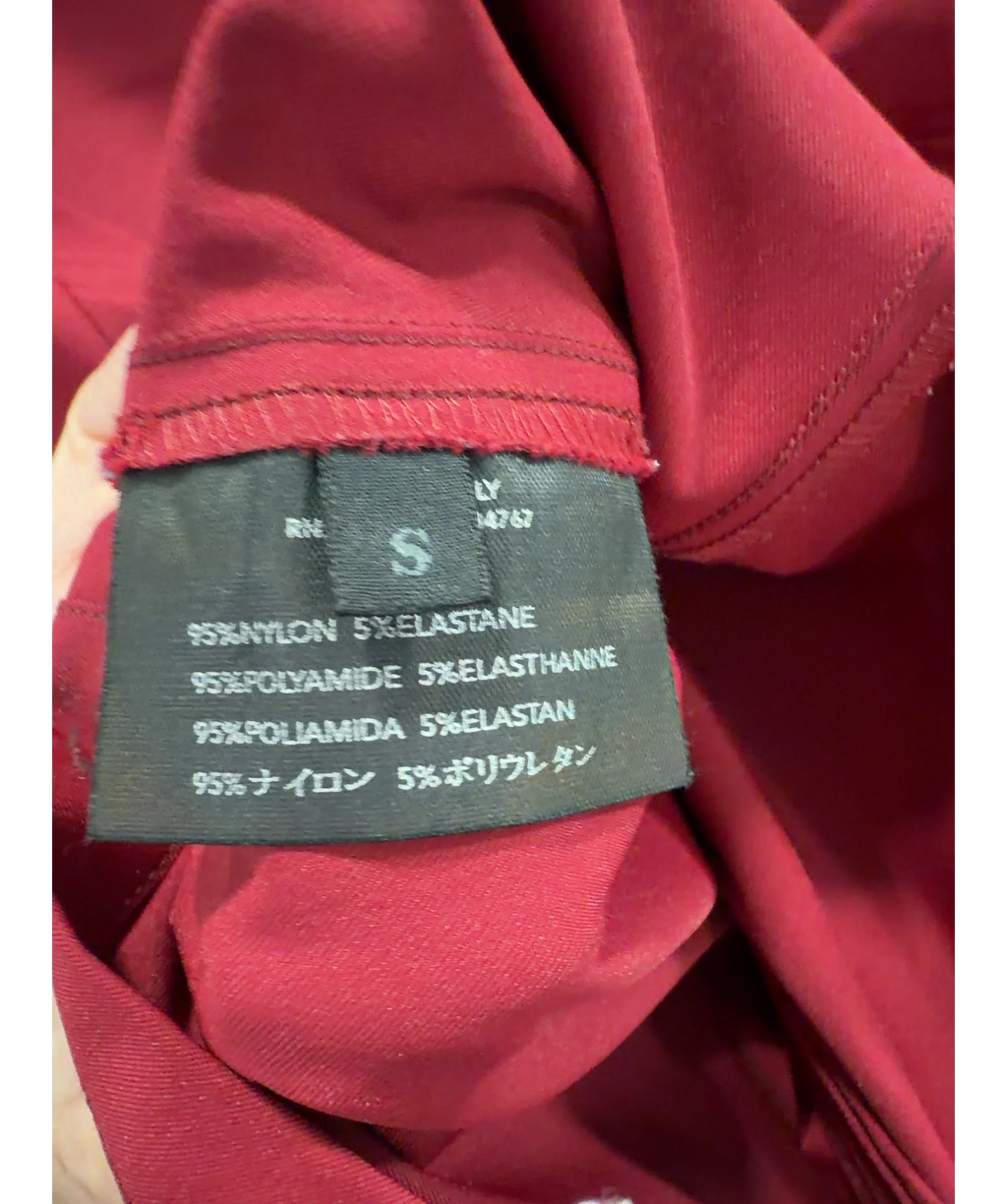 Prada Dark Red High Neck Zip Up Jacket UK S — Size