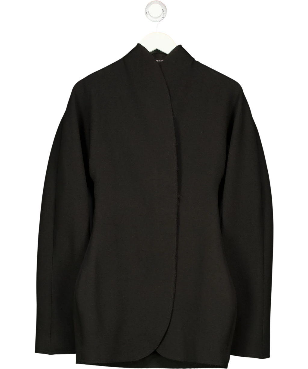 Lillian Khallouf Black Black Structured BLAZER, size UK 6 — front