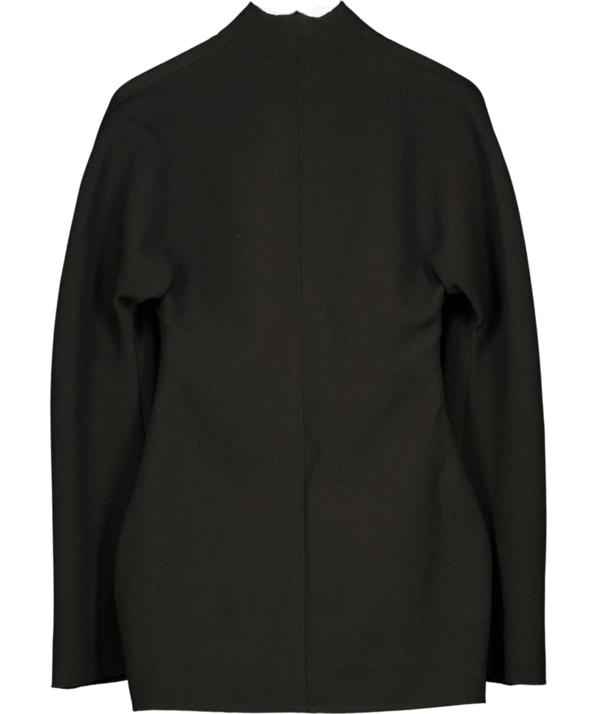 Lillian Khallouf Black Black Structured BLAZER, size UK 6 — back