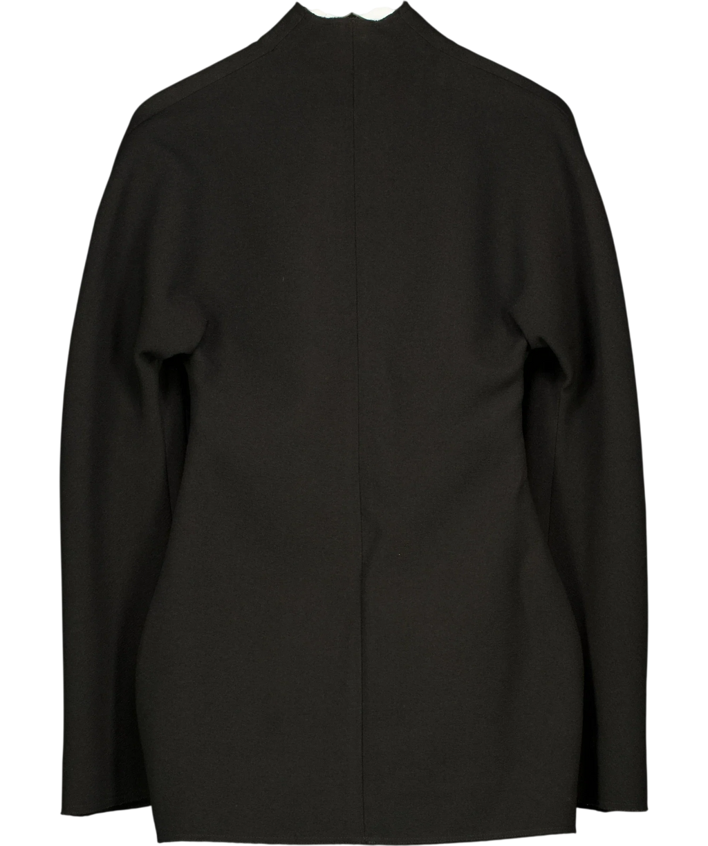 Lillian Khallouf Black Black Structured BLAZER, size UK 6 — back