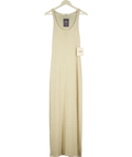 VENROY Beige Sand Tencel Silk Knit Tank Dress, size UK XL — front