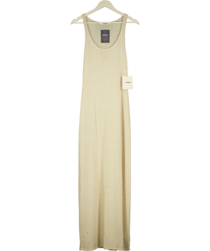 VENROY Beige Sand Tencel Silk Knit Tank Dress UK XL