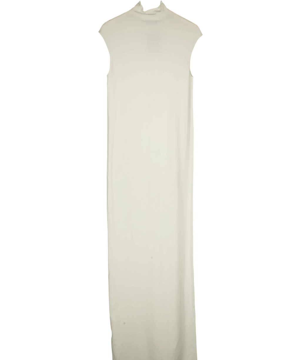 ODD MUSE Cream High Neck Maxi Dress, size UK XL — front