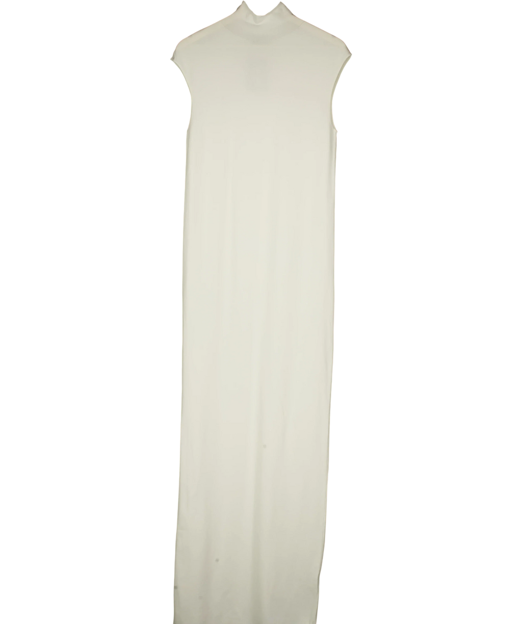 ODD MUSE Cream High Neck Maxi Dress UK XL — Front