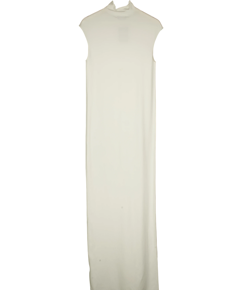ODD MUSE Cream High Neck Maxi Dress, size UK XL — back