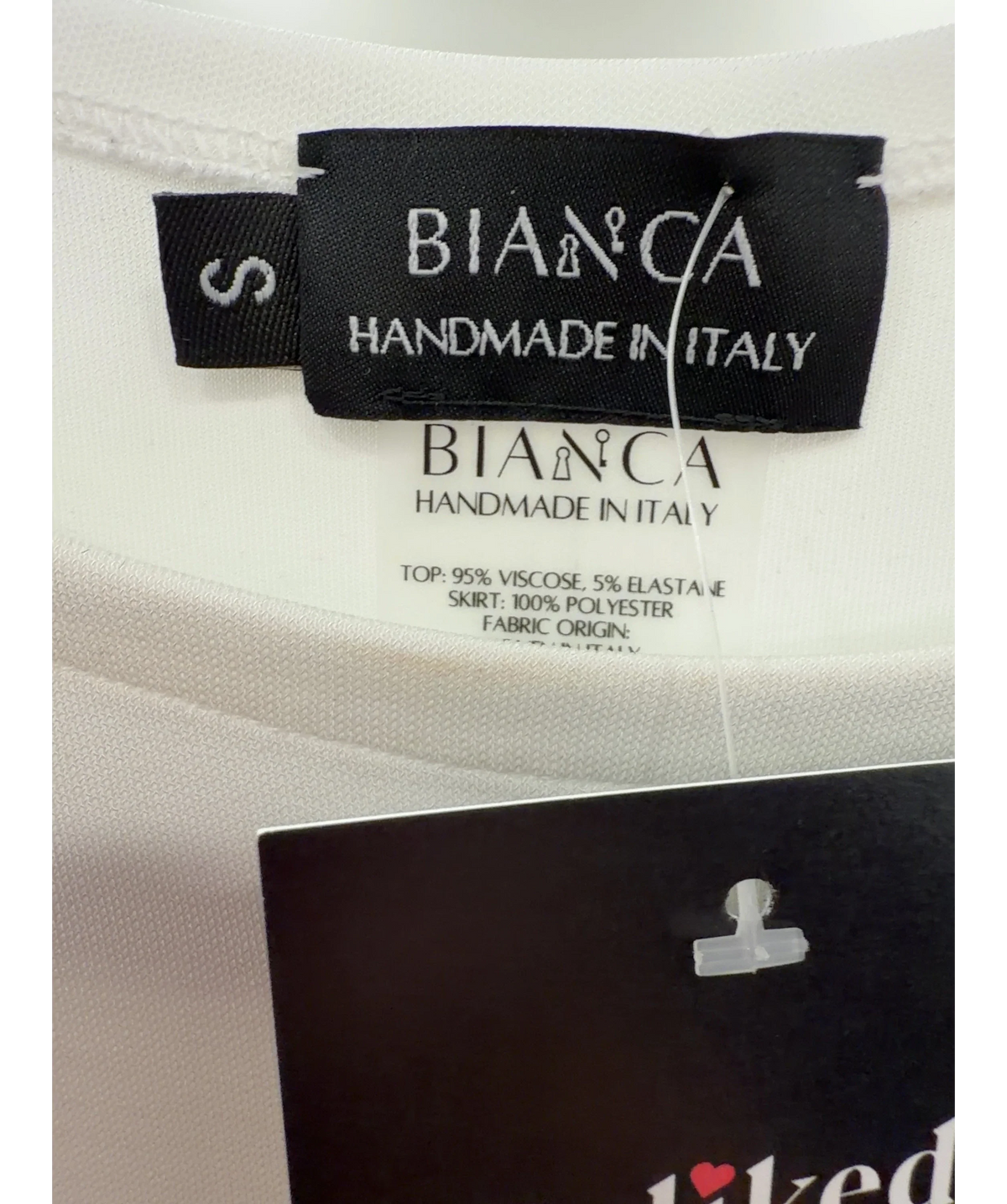 BIANCA White Cutout Jersey And Mesh Maxi Dress UK S — Materials